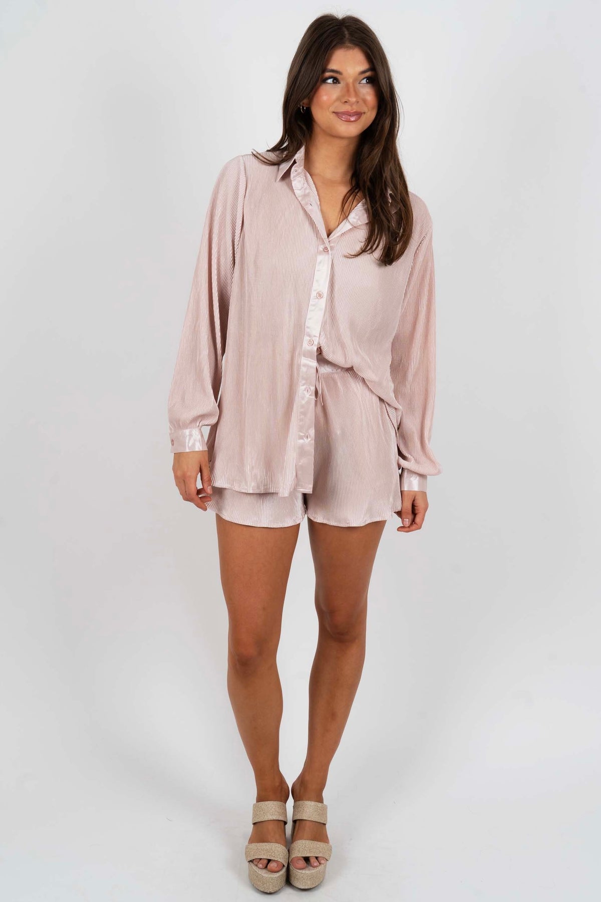 I've Been Thinking Two Piece Set (Dusty Pink)