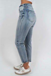 Tobi Super High Rise  Mom Jean Crop (Lover)