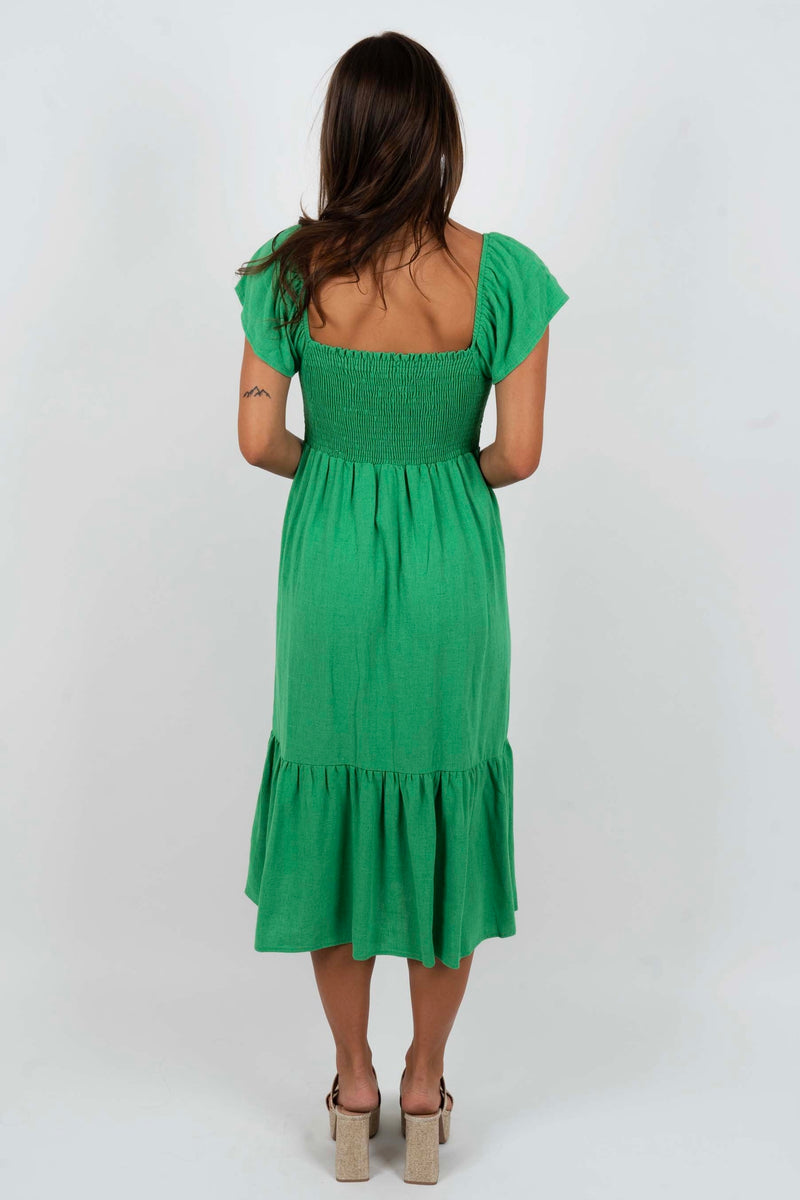 In Love With You Midi Dress (Gucci Green)