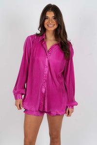 I've Been Thinking Two Piece Set (Hot Plum)