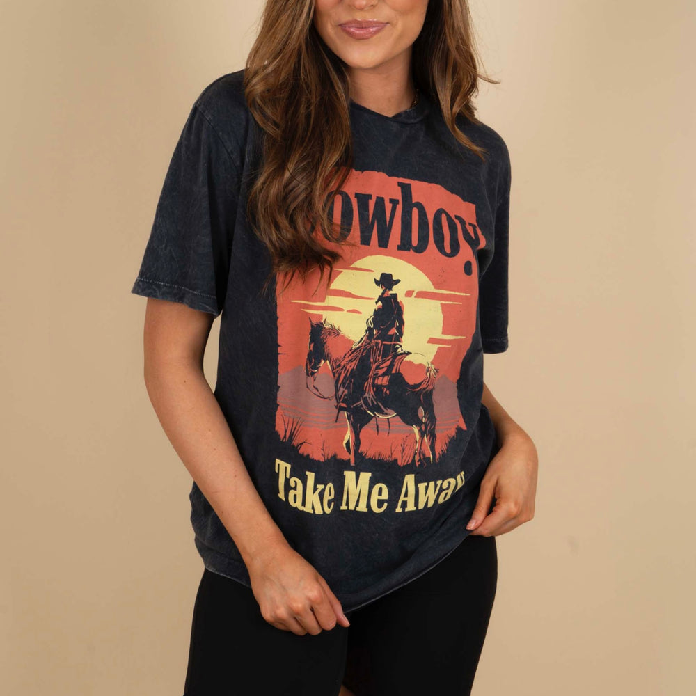 
                      
                        Cowboy Take Me Away Graphic Tee
                      
                    