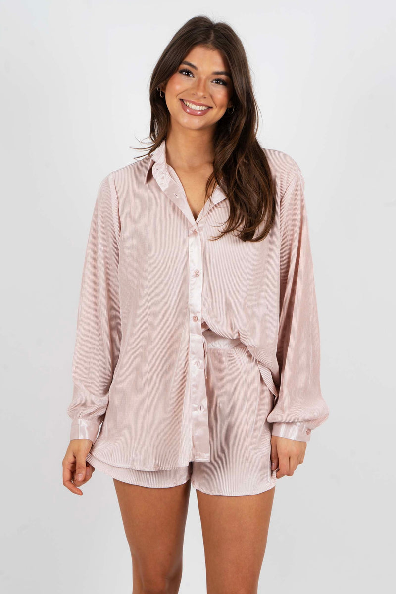 I've Been Thinking Two Piece Set (Dusty Pink)