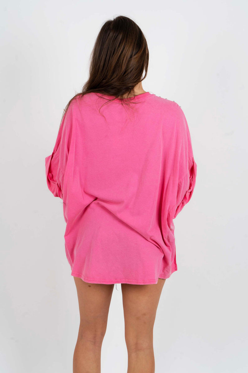 What's Been Said Top (Hot Pink)