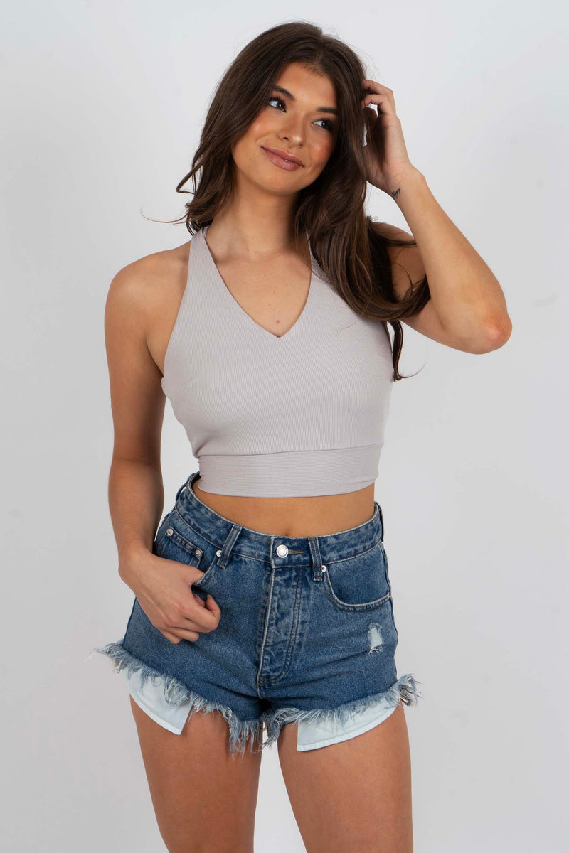 Off My Mind Top (Taupe)