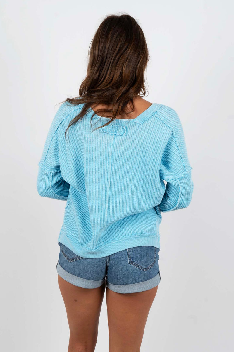 Casual Crush Top (Light Blue)