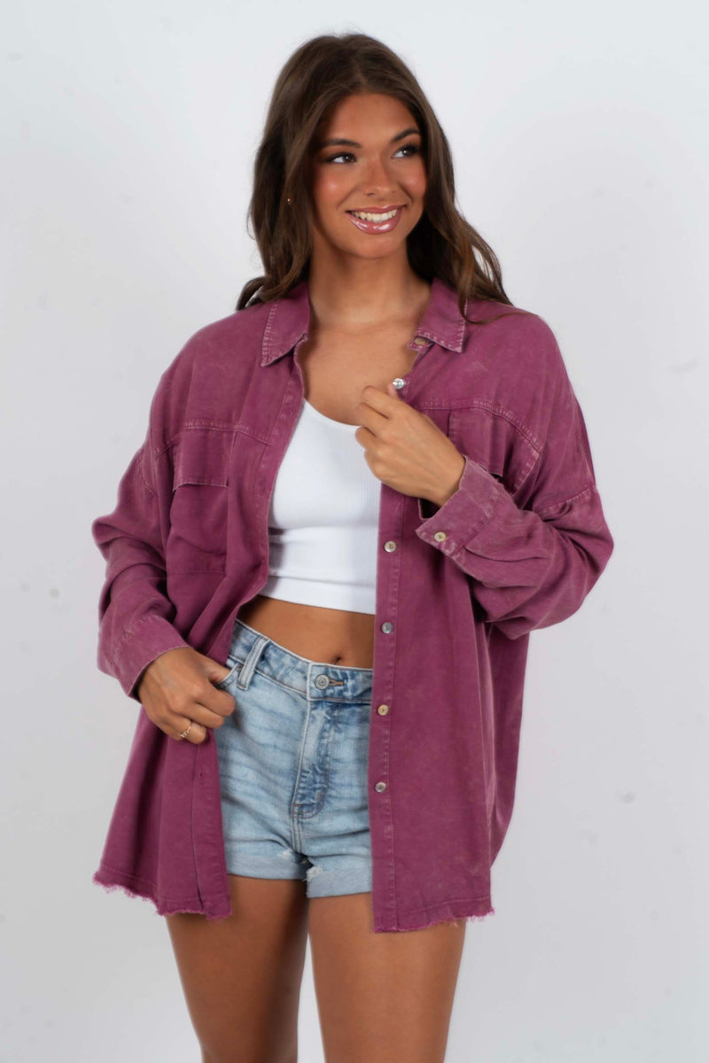 Nothing Less Top (Mulberry)