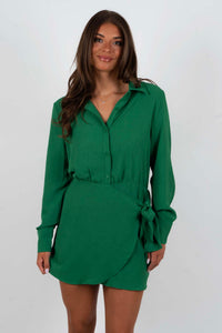 Just For A Moment Dress (Kelly Green)