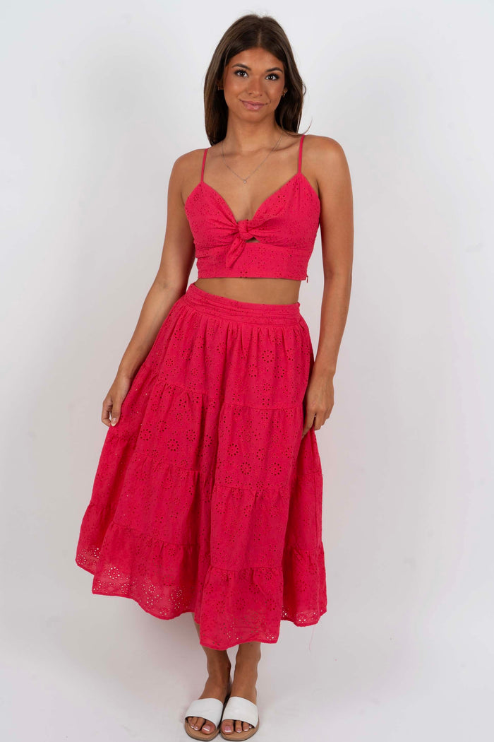 Endless Summer Maxi Skirt (Pink)