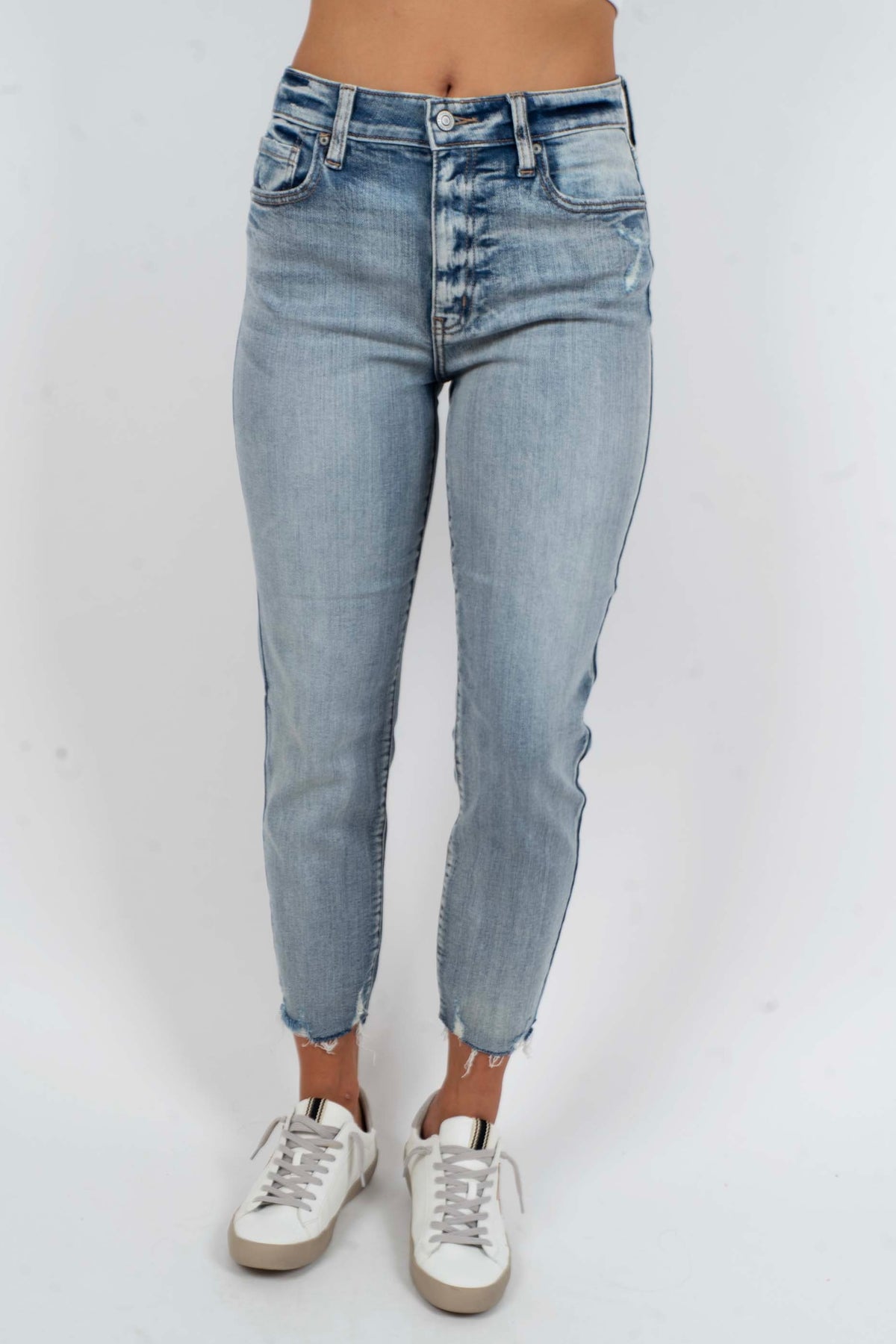 Tobi Super High Rise  Mom Jean Crop (Lover)