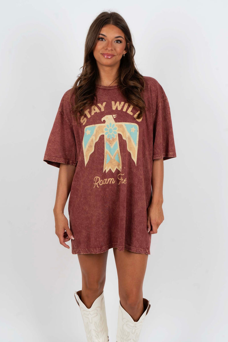 Stay Wild Roam Free Graphic Tee