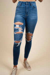Olivia Distressed Skinny Jeans