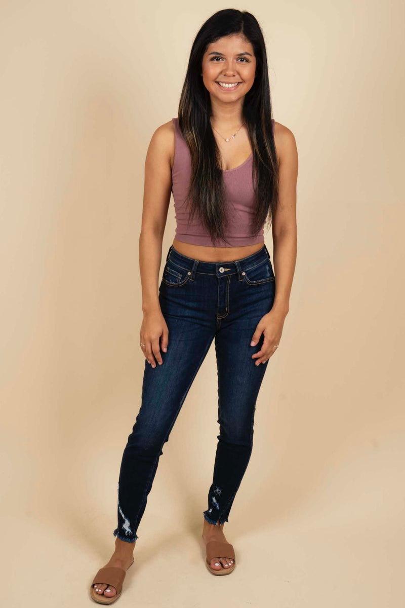 Nevaeh Kancan Skinny Jeans (Dark Wash)
