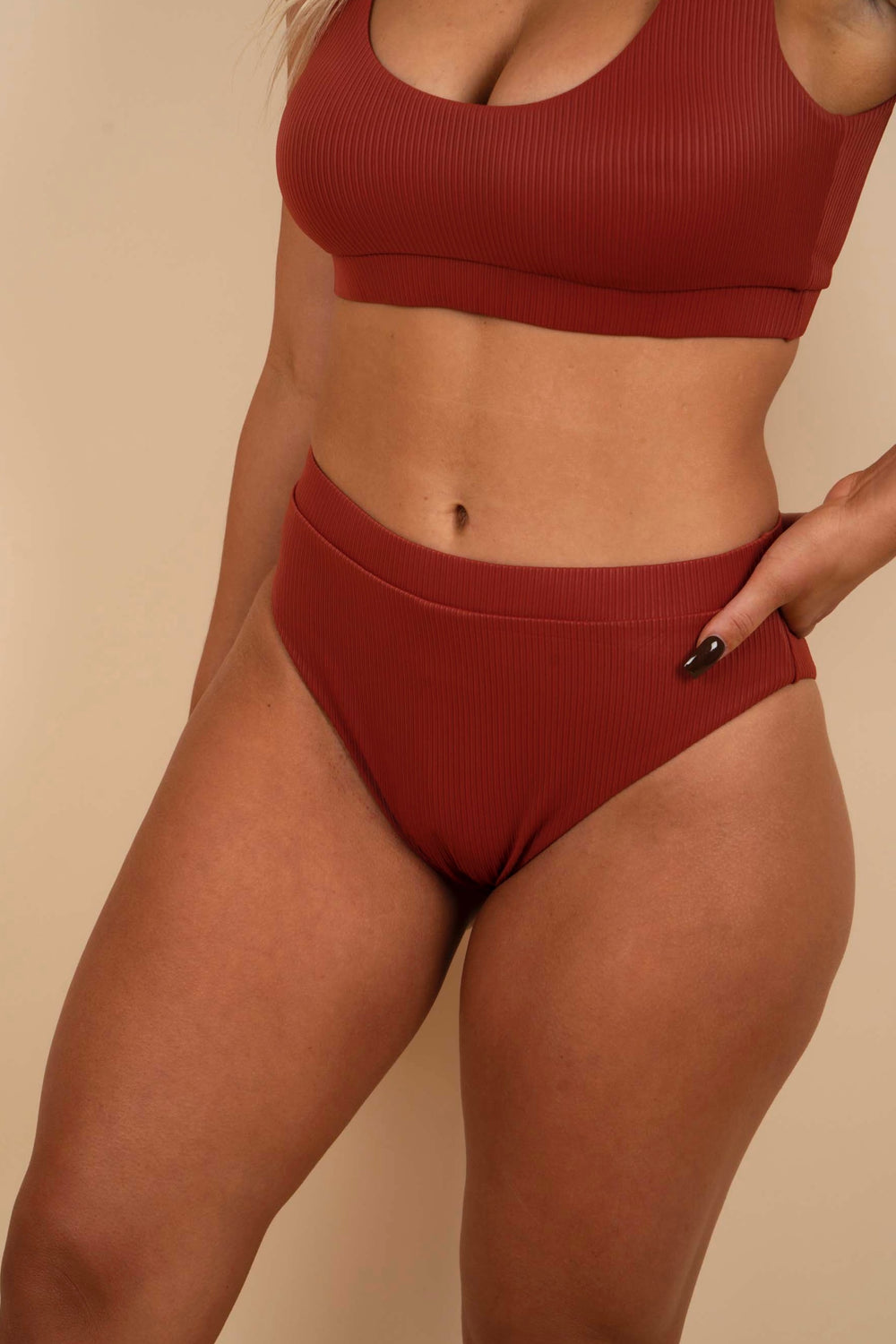 Sunset Secrets Swimsuit Bottom (Rust)