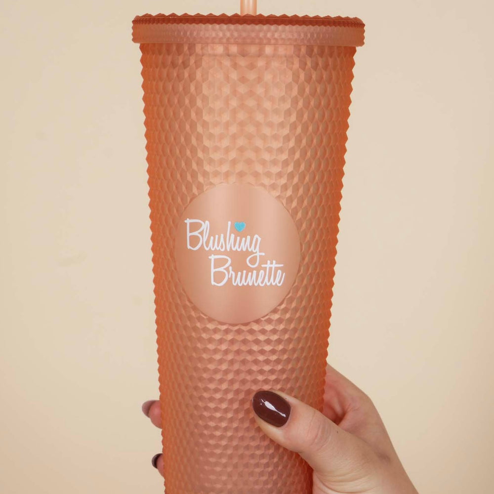 Blushing Brunette Tumbler (Blush Gradient)