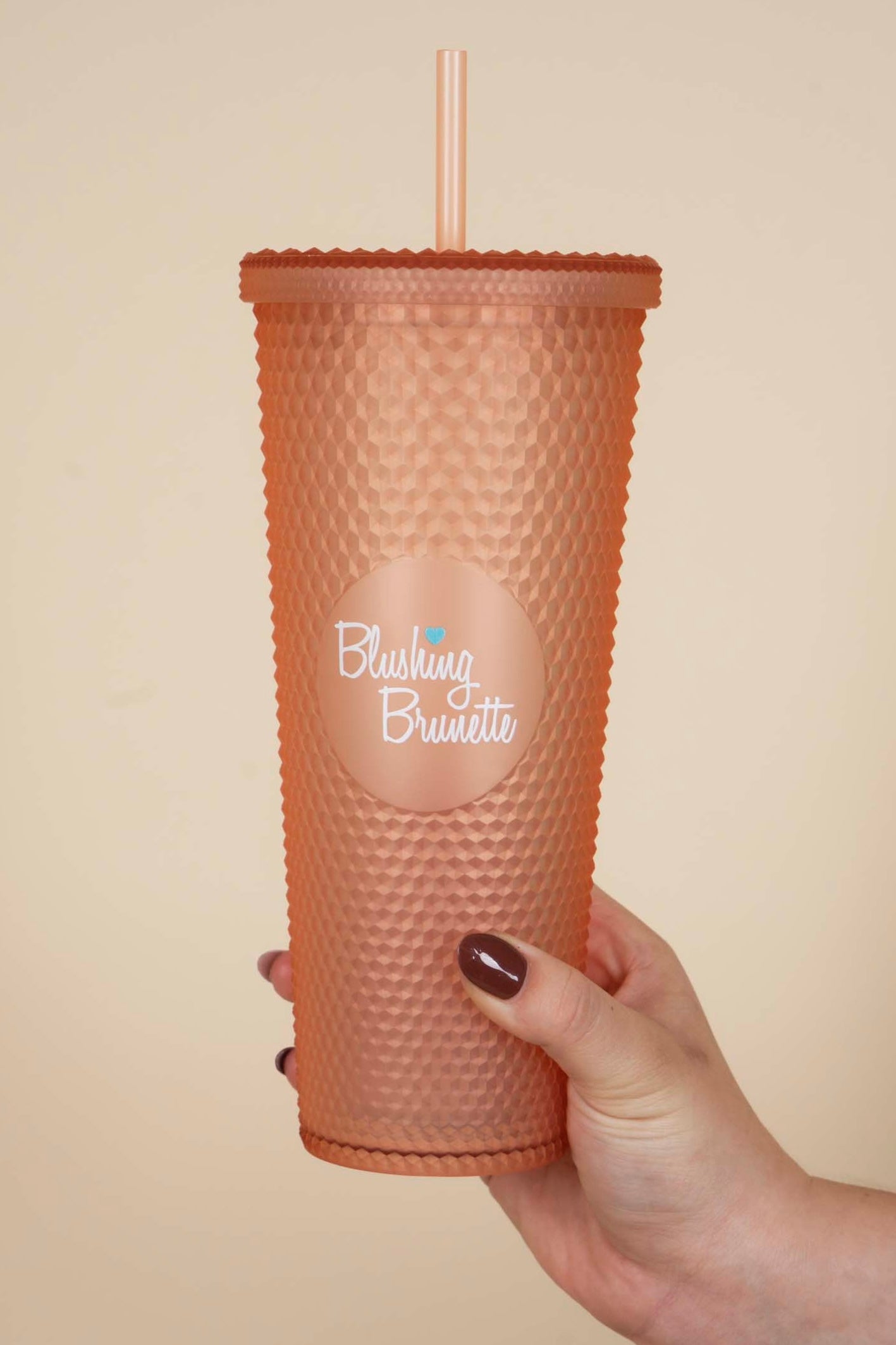 Blushing Brunette Tumbler (Blush Gradient)