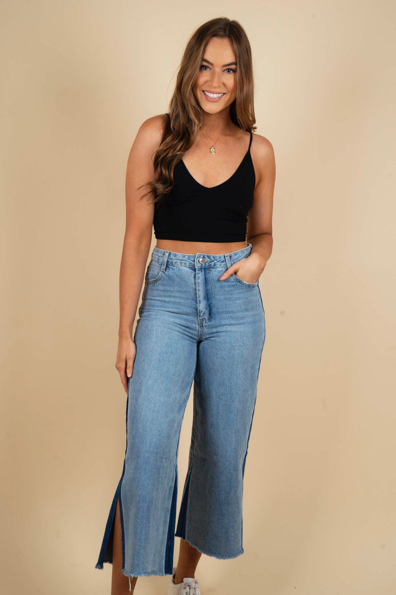 Down For Slit All Jeans