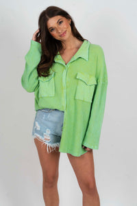 Camdyn Button Down (Green)