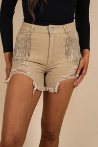 On The Town Shorts (Taupe)