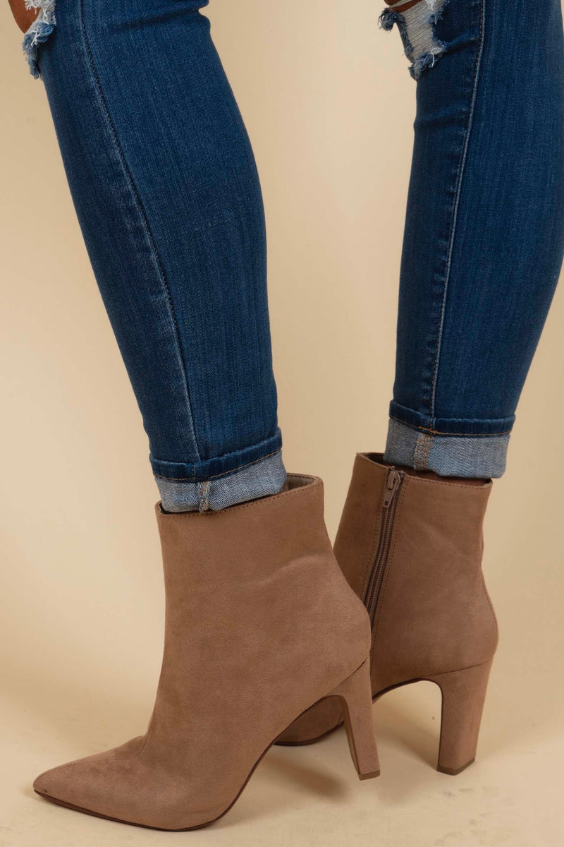 Chinese Laundry Erin Booties (Taupe)