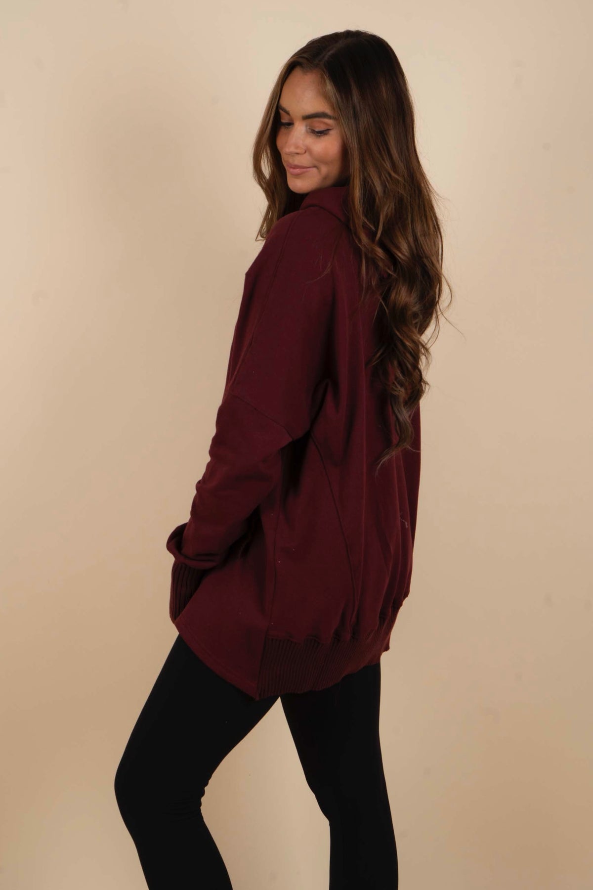 Campfire Cozy Top (Wine)