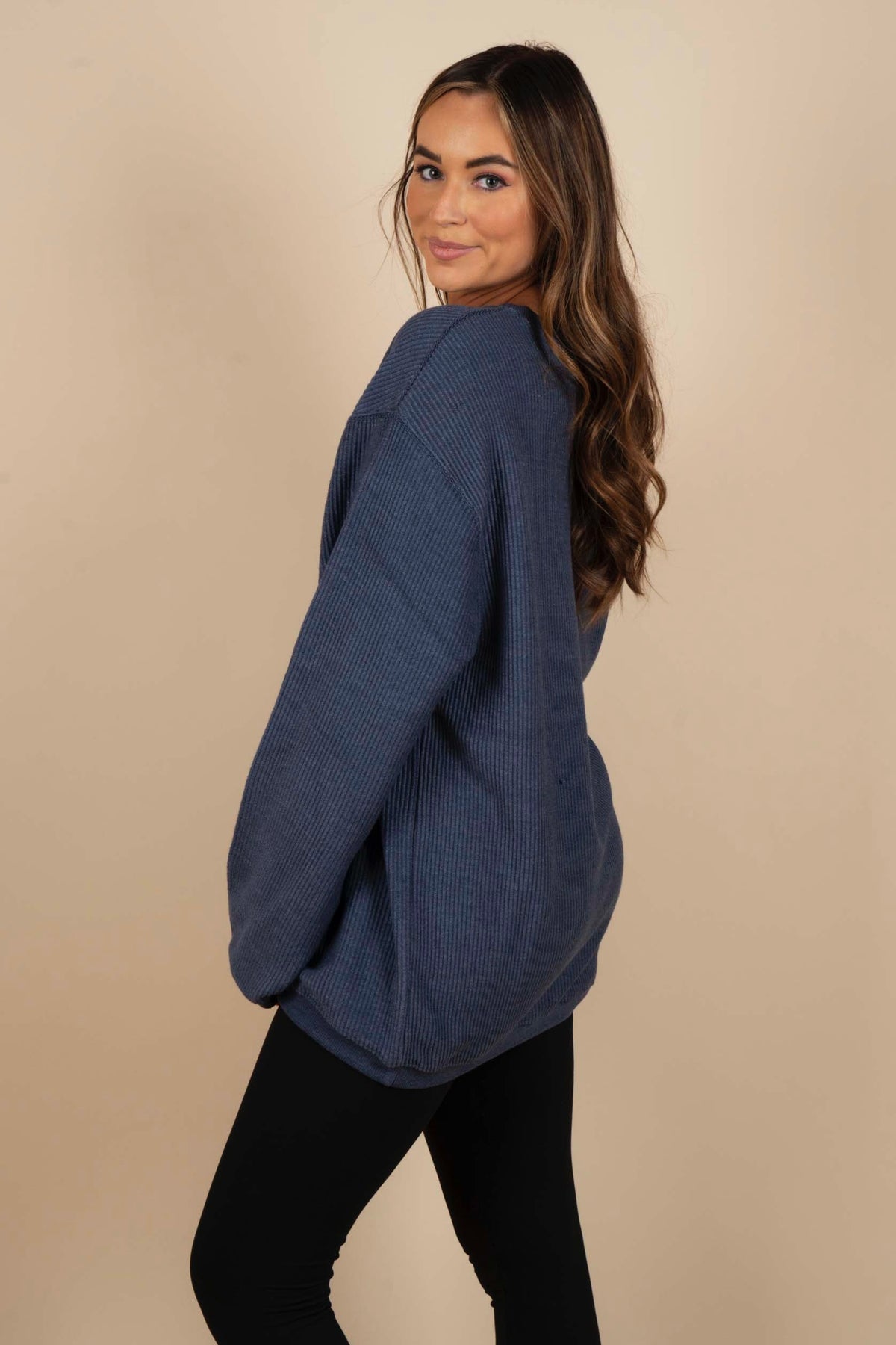 Fall Favorites Corded Sweatshirt