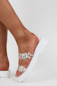 Dirty Laundry Riske Sandals (Clear)