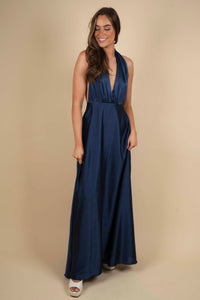 Unmatched Beauty Maxi Dress (Navy)