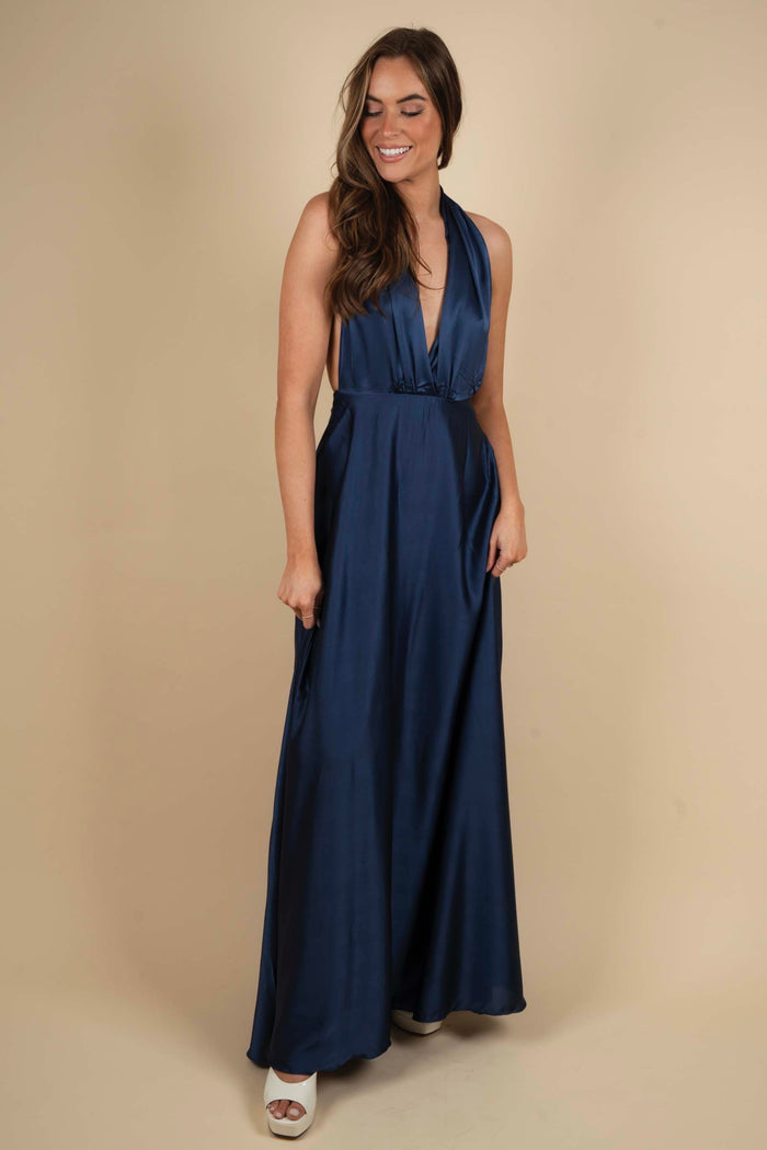 Unmatched Beauty Maxi Dress (Navy)