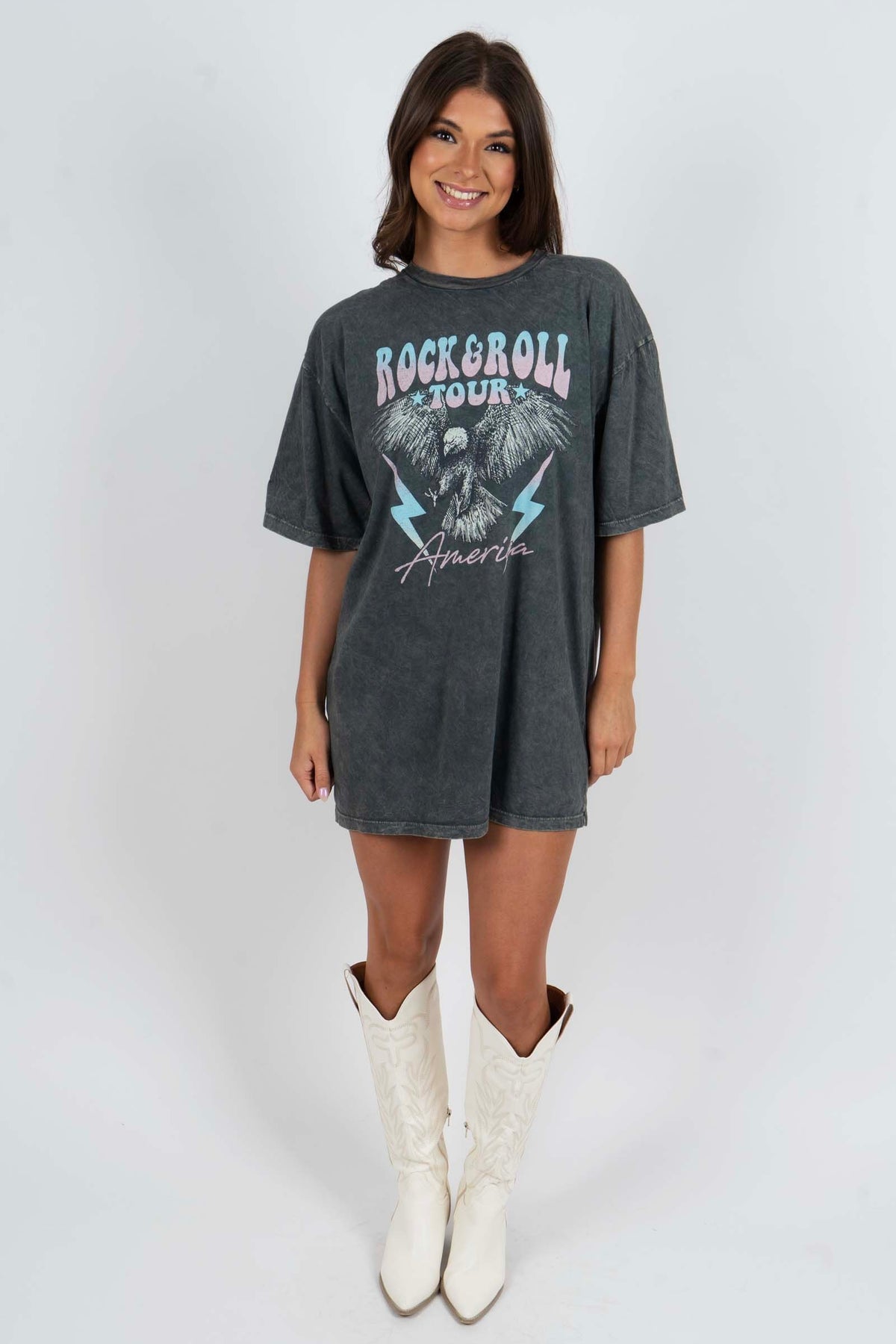 Rock & Roll Tour American Eagle Graphic Tee
