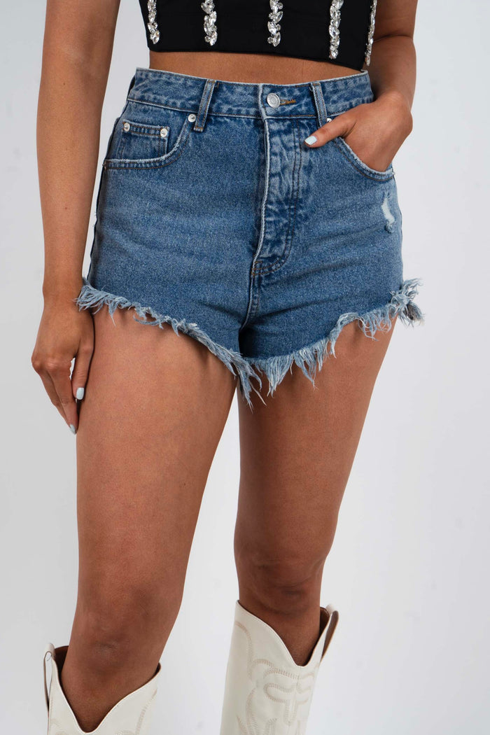 Runs On Dreams Distressed Shorts
