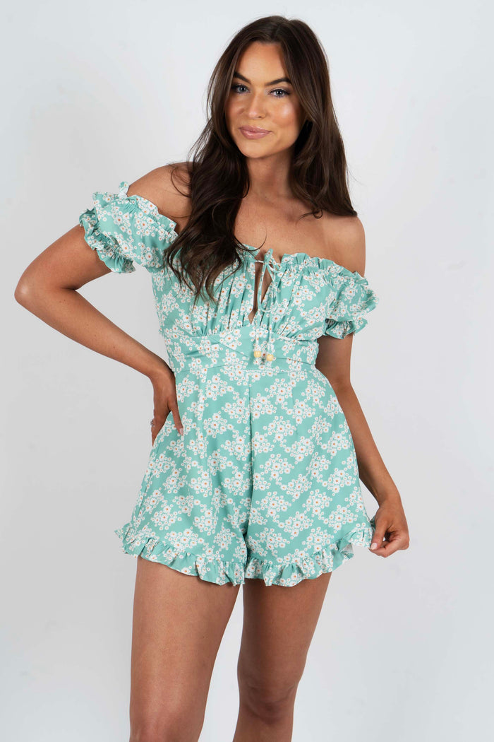 Signifying Love Romper (Green)