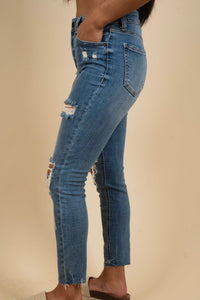 Clara High Rise Skinny Crop (Vivacious)
