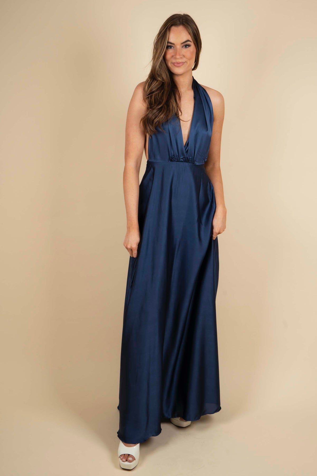 Unmatched Beauty Maxi Dress (Navy)