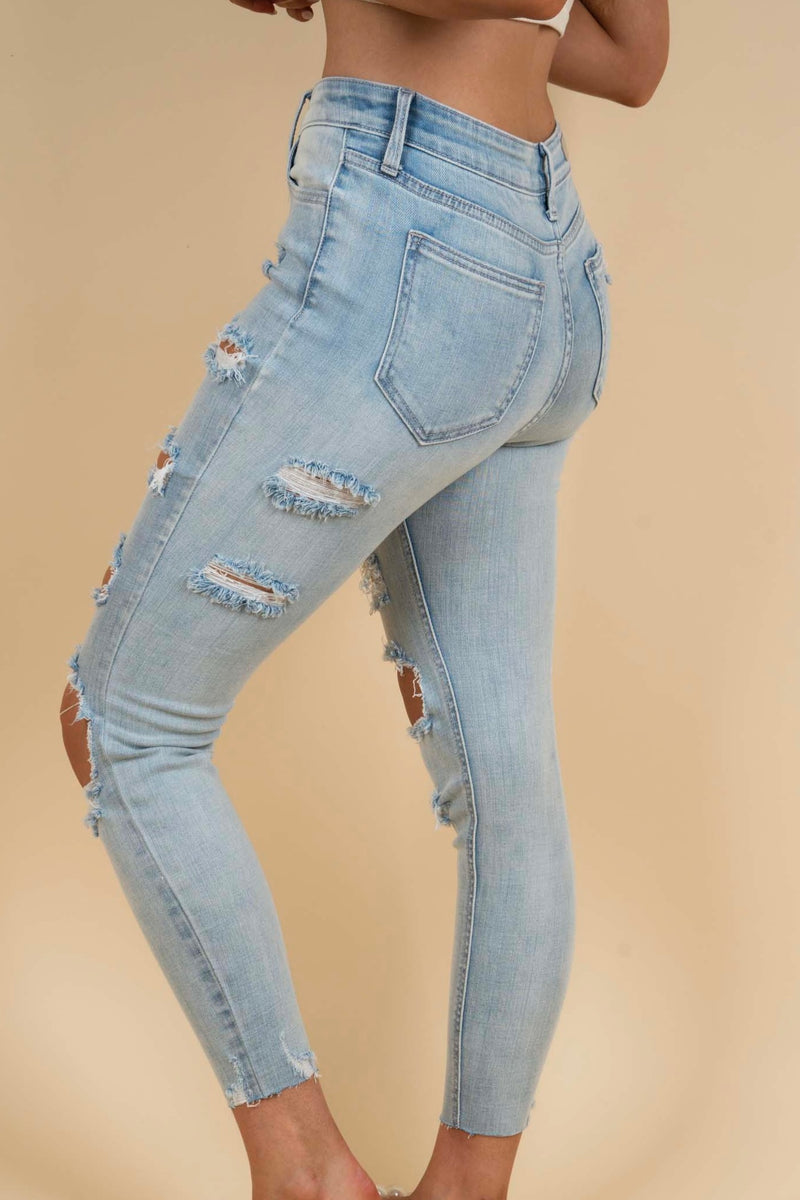 Riley Distressed Skinny Jeans