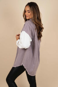 Down To Earth Shacket (Light Plum)