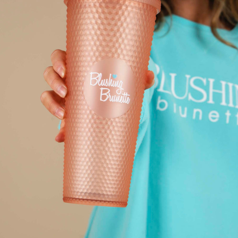 Blushing Brunette Tumbler (Blush Gradient)