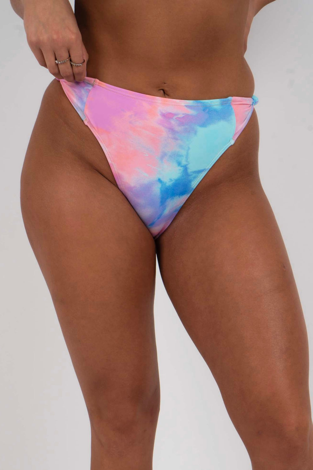 On The Tide Swimsuit Bottom (Pink Tie Dye)