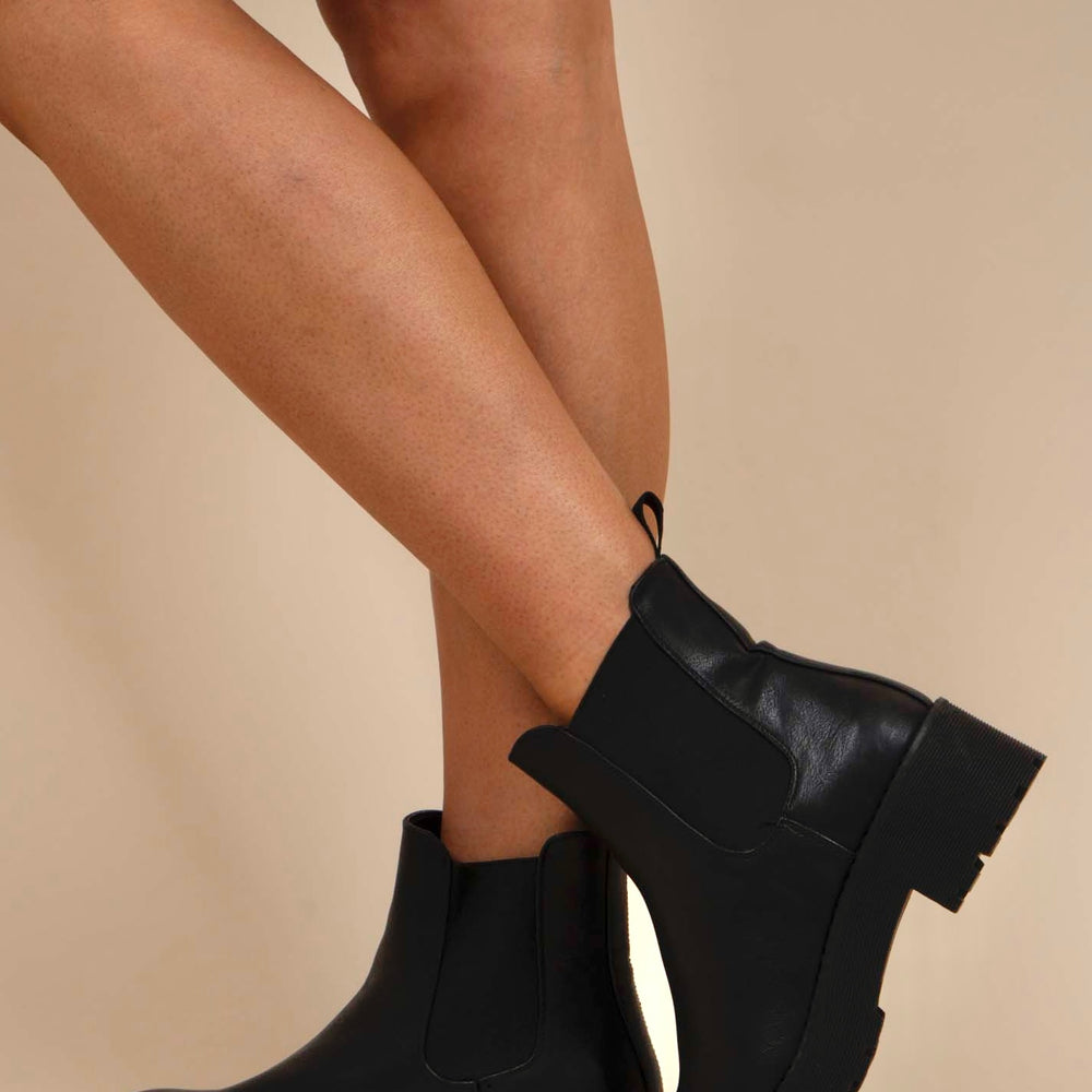 Dirty Laundry Maps Booties (Black)