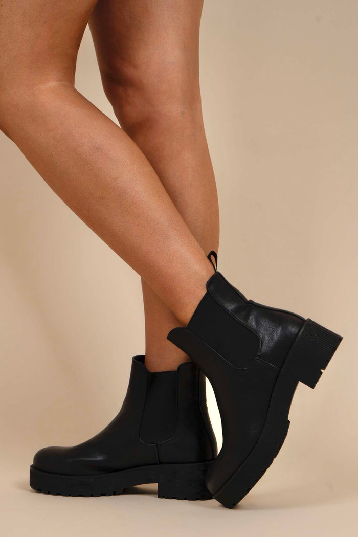 Dirty Laundry Maps Booties (Black)